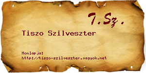 Tiszo Szilveszter névjegykártya
